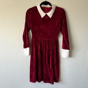 Fred crushed velvet holiday dress